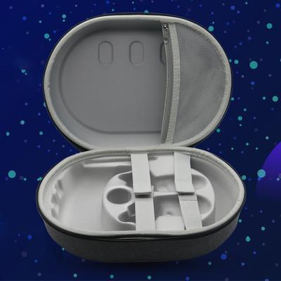EVA Hard Storage Box Shockproof Portable Storage Bag with Mesh Pocket Partitioned Storage for Meta Quest 3 VR Headset Controller