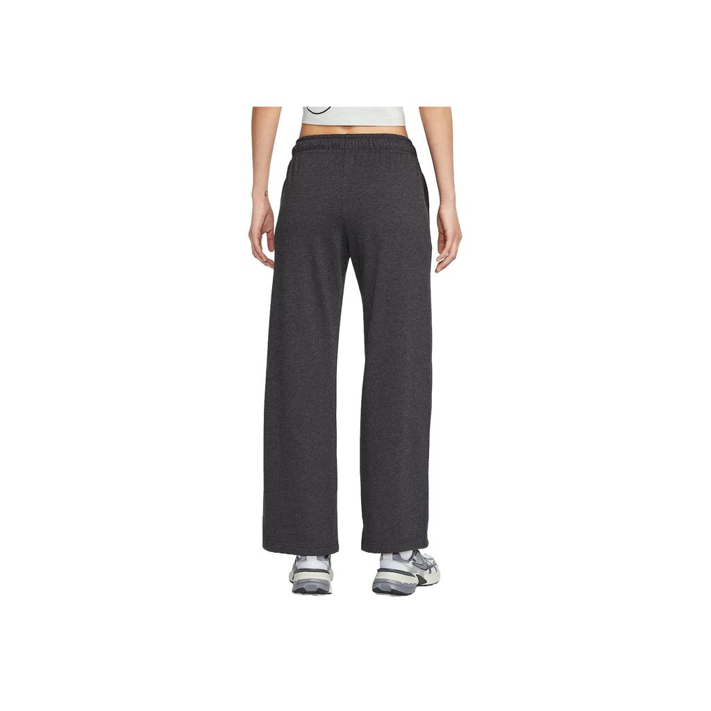 Nike Sportswear Fashion Comfortable Trendy Simple Solid Color Wide Leg Casual Pants Women bottoms Black II1870-032