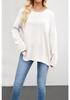 2026 European & American Women's Solid Color Knit Pullover - Autumn/Winter Loose Fit, Round Neck Sweater.