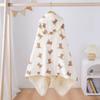 Four Layer Hooded Bathrobe Cartoon Printed Infant Bathrobe Warm Baby Gauze Bath Towel  Sleepwear