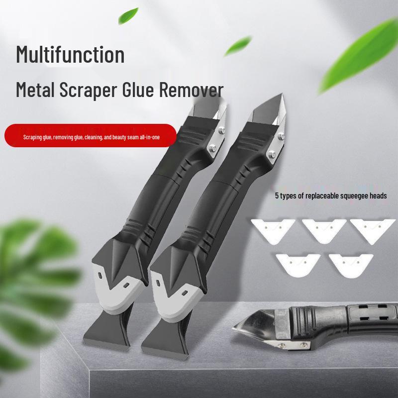 Multi-Function Caulking and Glue Removal Scraper