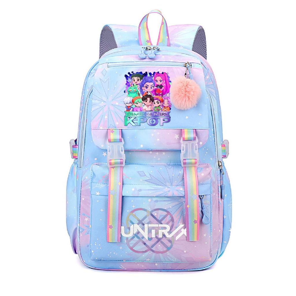 Animation Cartoon Peripheral Printing Korean Version Trend Burden Reduction Backpack Large Capacity Student Leisure Bag