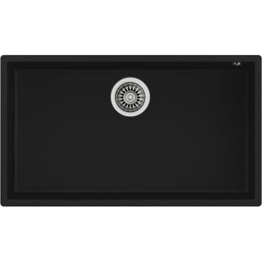 Évier - TEKA - Square 72.40 TG N - Sous plan - Tégranite+ - Noir - 76 cm