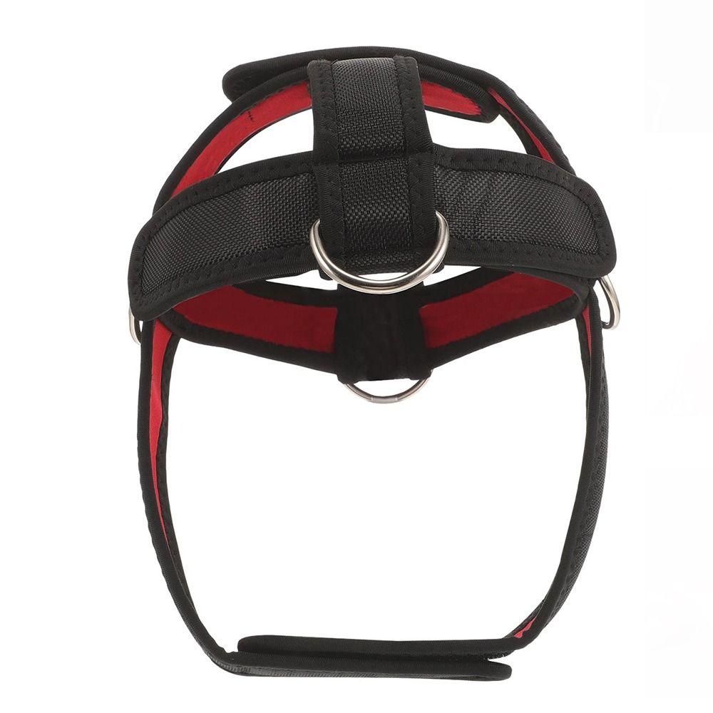 Adjustable Head and Neck Trainer Band Black Neck Strength Training Strap Home