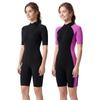 Womens 2mm Short Sleeve Pants Wetsuit Snorkeling Surfing Swimming Jellyfish Protection Warm Chloroprene Neoprene