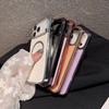For iPhone 17 Pro Max Magnetic Case Electroplating Litchi Texture PU TPU PC Phone Back Cover