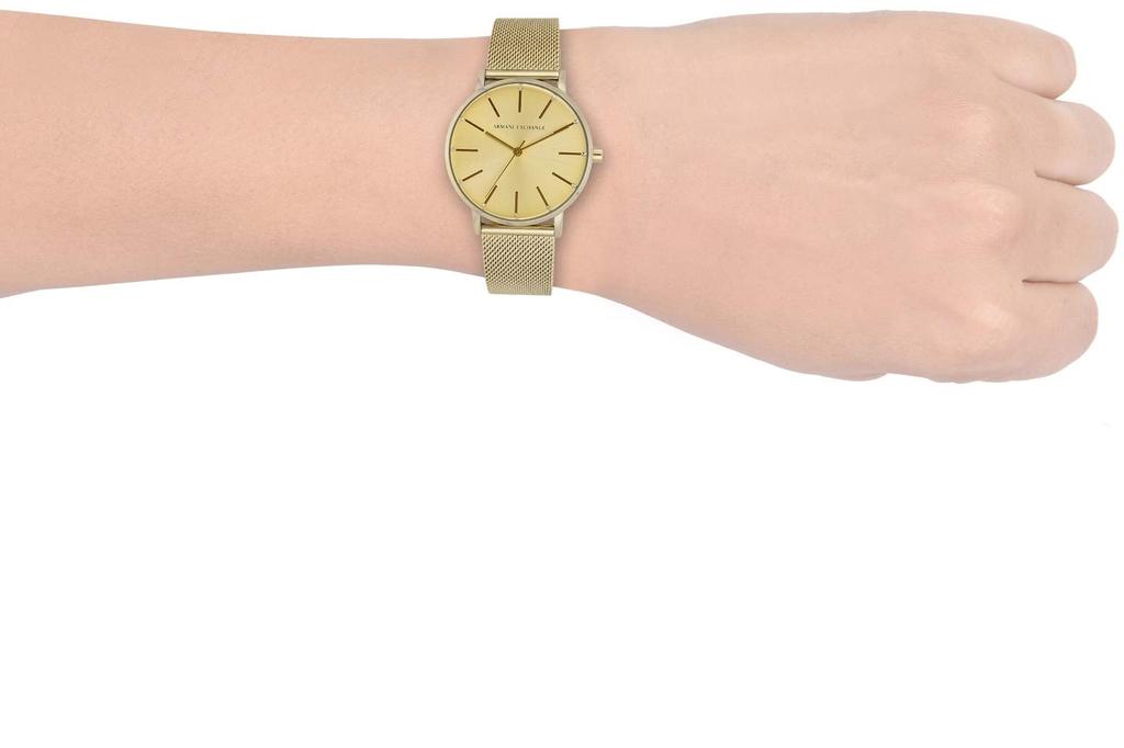 Armani Exchange AX5536 Officially Gold AX Women's Watch, Imported,