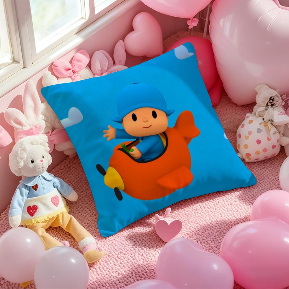Poszewka na poduszkę B-Boy-Girl-Pocoyo z nadrukiem, poszewka na poduszkę do salonu, na sofę, dekoracja sypialni