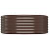 Vidaxl Raised Planter, Powder-Coated Steel 249X100X36 Cm, Brown