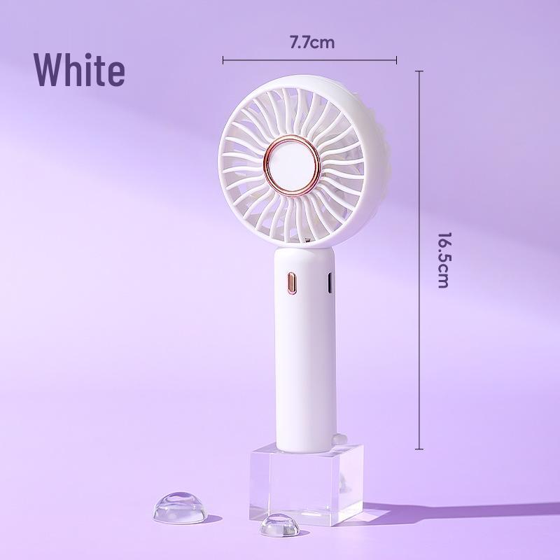 Compact Rechargeable Mini Fan - Portable Handheld/Desktop, Ideal for Students and Kids Rechargeable