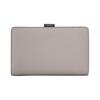 MICHAEL KORS Greenwich Silver Brand Tag Bifold Design Cowhide Wallet Medium Women's Gray