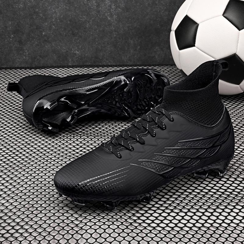 High top football shoes spike football shoes TF broken nail training shoes football men's