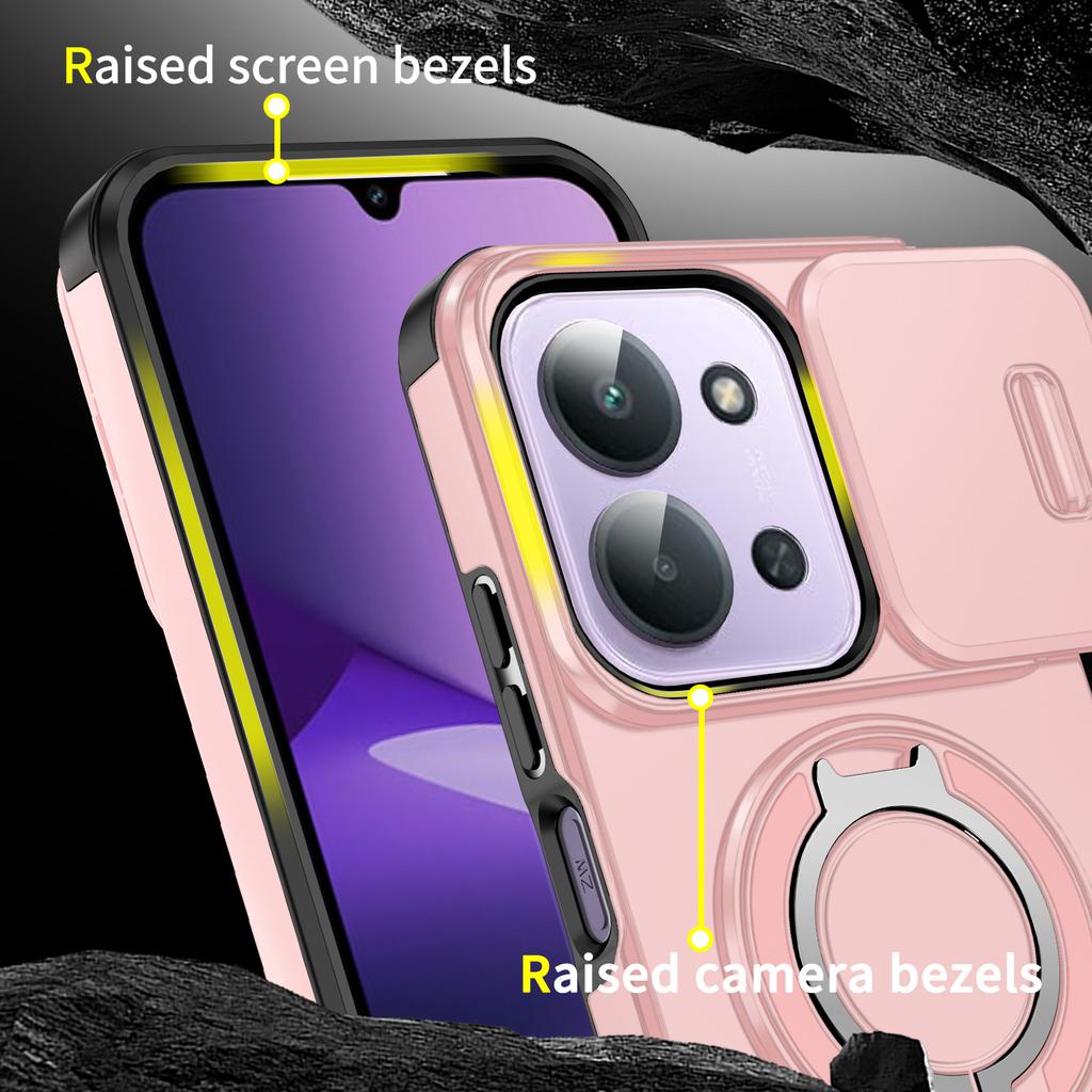 Voor Redmi 15C A5 171mm 173mm 360 Graden Roterende Magnetische Beugel Voor Redmi 15 5G 169mm Met Camera Bescherming Telefoonhoes