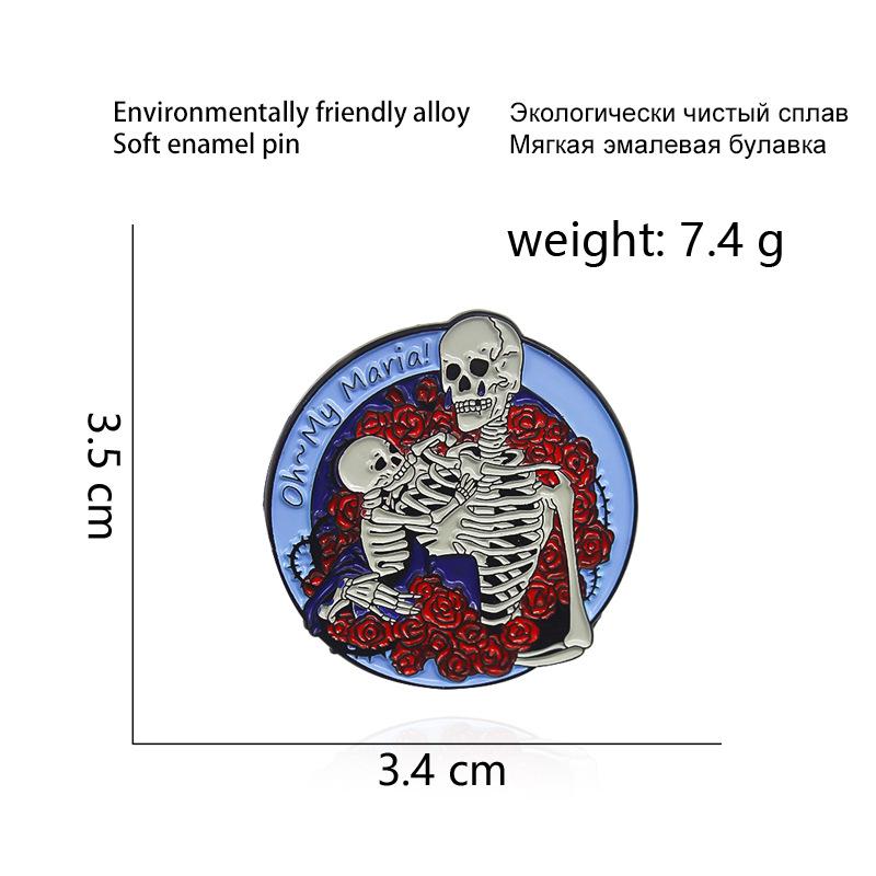 Creative Alien Skull Brooch Collection: Trendy Spaceship Badge