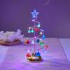 Christmas Decorations Electroplated Iron Christmas Tree Luminous Crystal Christmas Tree Night Light Christmas Gift Ornaments