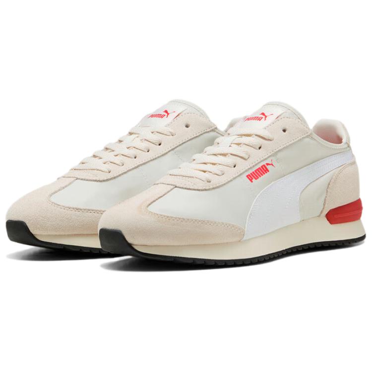 Puma R78 Wind Nylon Versatile Comfortable Durable Low-Top Lifestyle Casual Shoes Unisex Sneaker Gray White 400694-01