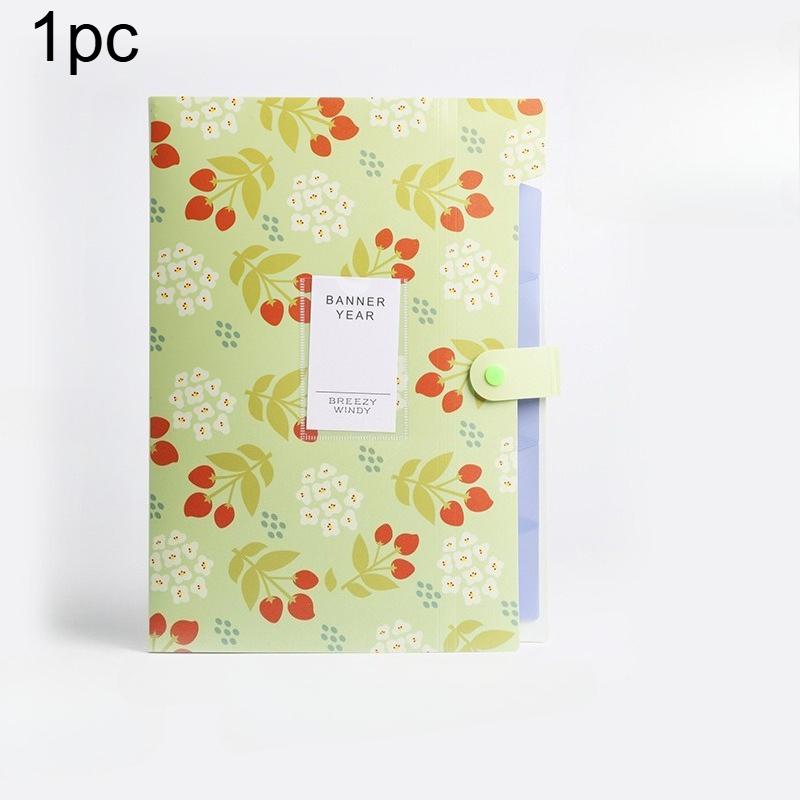 1pc Multi-Layered Folder Wear-Resistant Scratch-Resistant Dustproof Storing Office Documents Exam Papers Textbooks Document Bag
