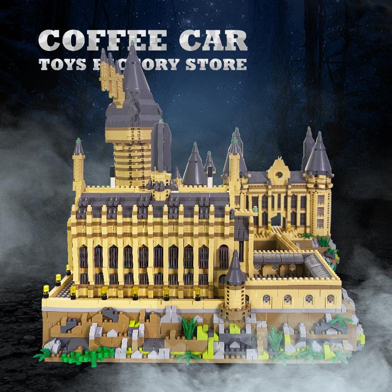 Medieval Mystic Castle Diamond Bricks Set Magic School MOC Blocks Model Wizardry Building Scene Puzzle Toys Adult Children Gifts