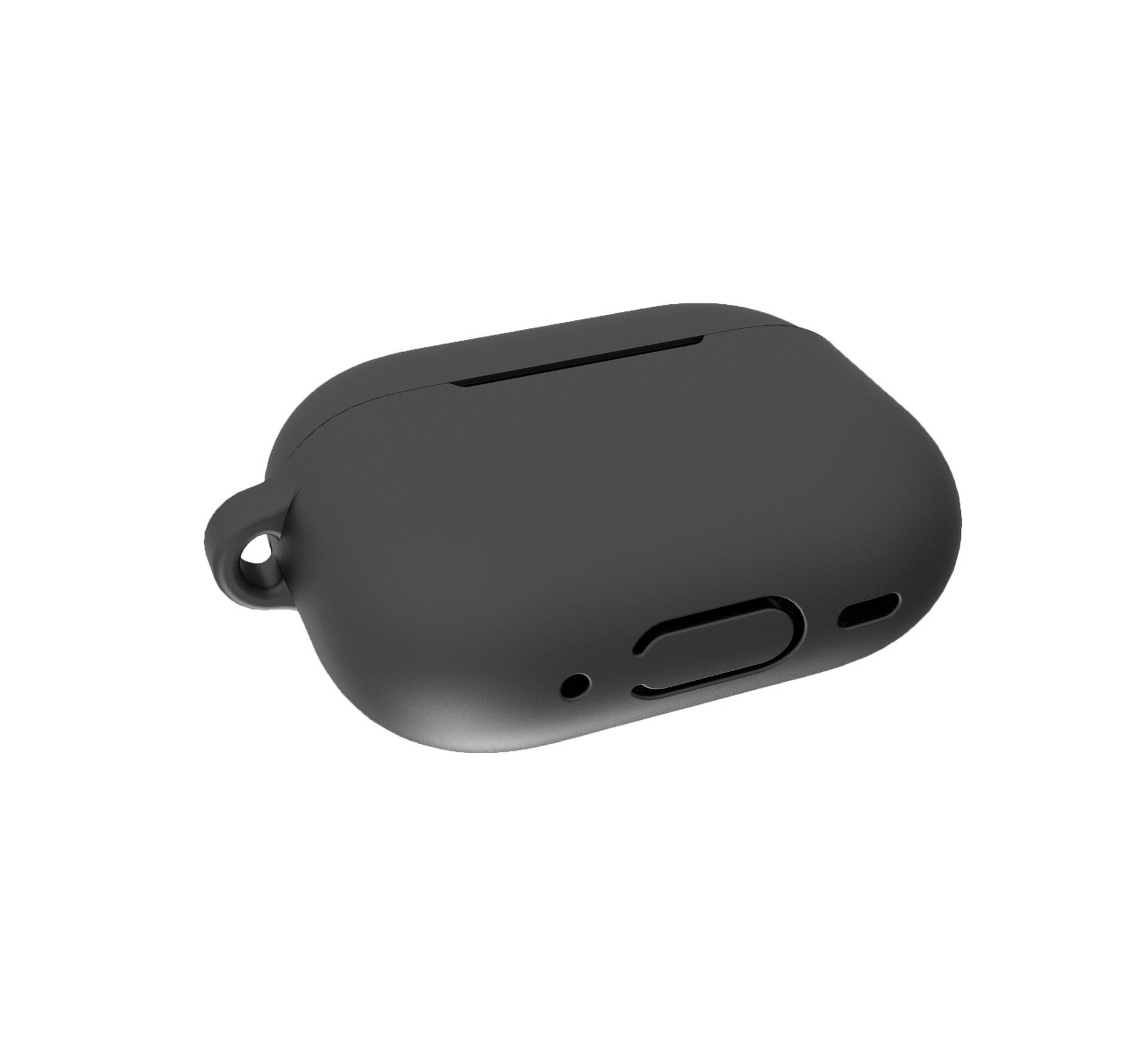 

Силиконовый чехол для Airpods Pro 2, чехол для беспроводных наушников Bluetooth для Apple AirPods Pro, чехол для зарядки, сумки чёрный