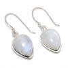 Naturaal Rainbow Moonstone Gemstone Earrings, 925 Sterling Silver Earring, Handmade Boho Silver Jewelry Dangle Earrings, Gift For Mom