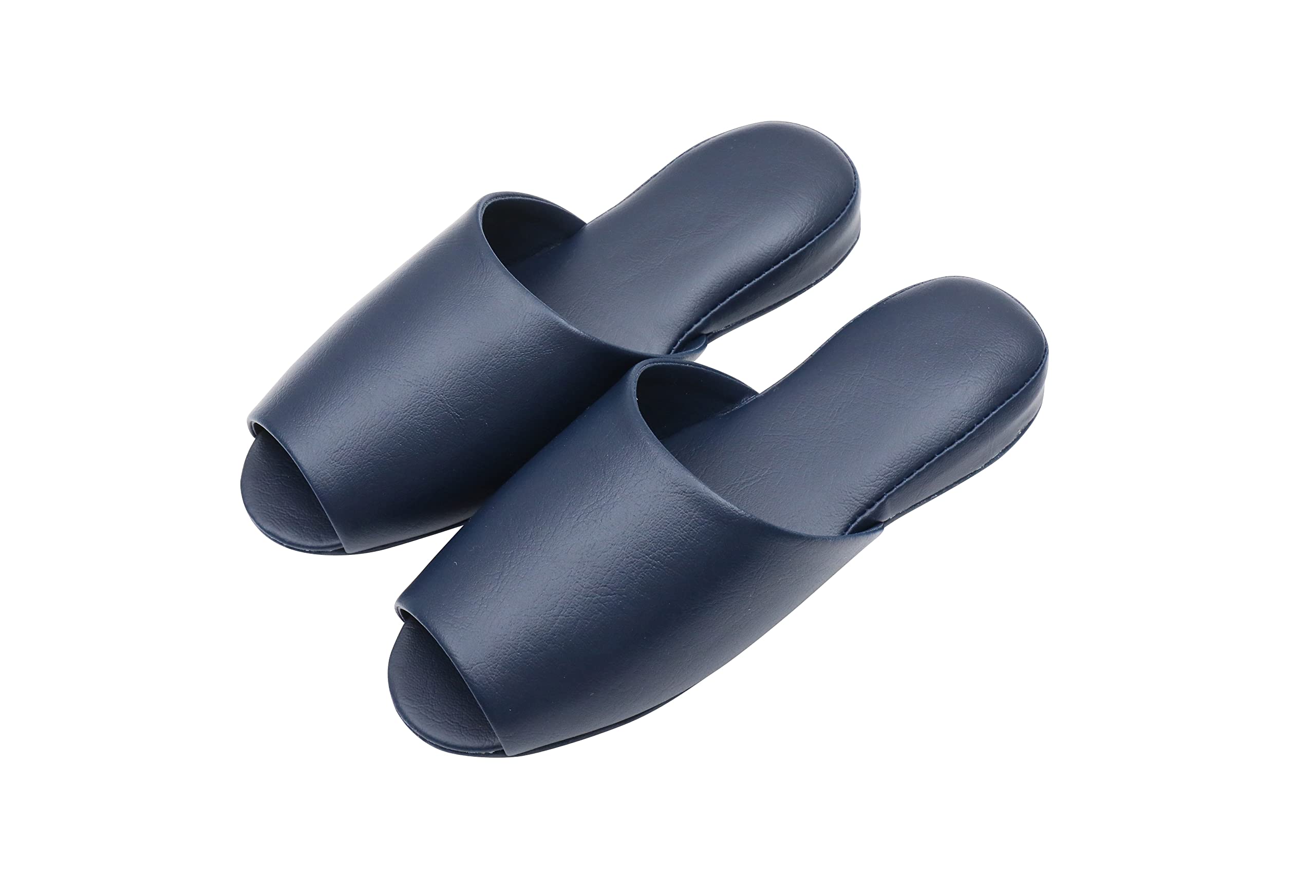 

TOKYO SLIPPER Antibacterial Vinyl Slippers of Thick Sole with Recommended for Guests and Business Use Leather-Look (Set 10) [Antibacterial,