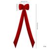 Christmas Festive Decor 150cm Velvet Bow With Rich Red And Burgundy For Celebration Events