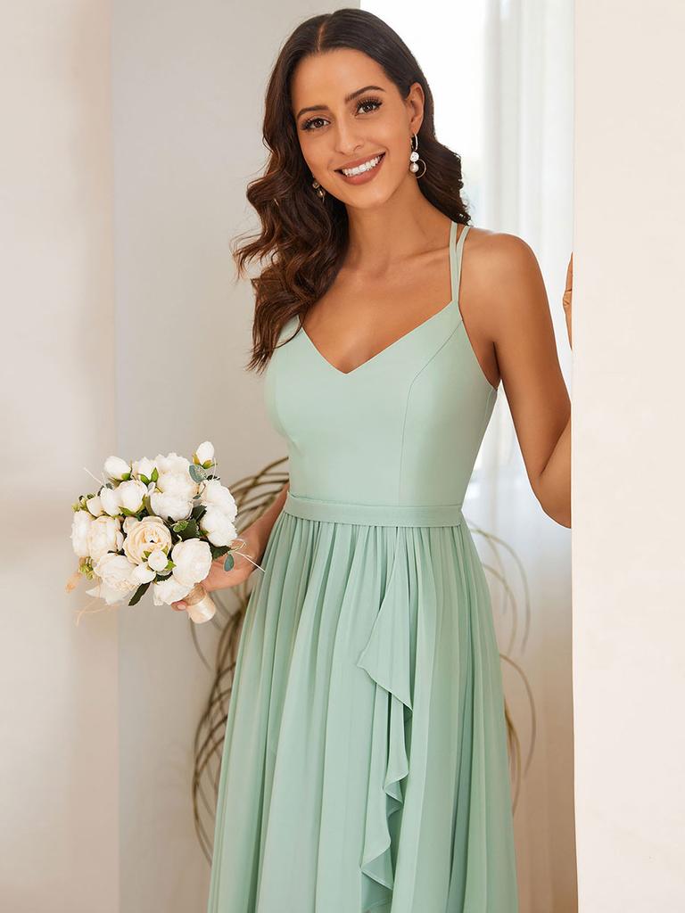 slim fit dress slacks Beautiful Work Kelly Green Babydoll Dress – Shop the Mint main image 1