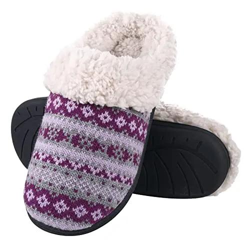 Fashion Litfun Warm Cotton Slippers For Women Men Fluffy House Fur Slippers  Indoor Flats Slip-on Soft Slippers Couple House Mute Slides