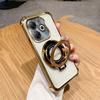 Luxury Shockproof Magnetic Bracket for Magsafe Clear Case for Funda Tecno Spark 20 Pro Spark20 20Pro 20C With Holder Stand Cover