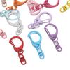 5pcs/lot Colorful 40mm Keyring Lobster Clasp Hook Connectors for DIY Keychain Connector Key Ring Jewelry Making Accessories
