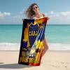 Personalized Customized Proof Beach Towel with Boca Juniors Logo Pattern - Soft, Absorbent,quick-drying,perfect