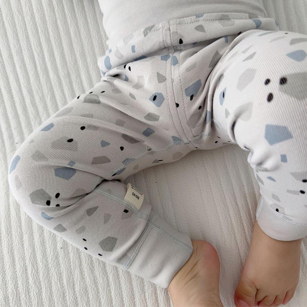 2025 Pure Cotton Kids' Autumn Warm Set: Class A Top & Trousers for Boys and Girls