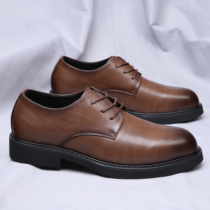 

Модные мужские туфли-оксфорды на шнуровке, классические деловые туфли, мужские туфли для банкета и свадьбы, офисные туфли для мужчин, роскошные качественные туфли дерби для мужчин 10 коричневый