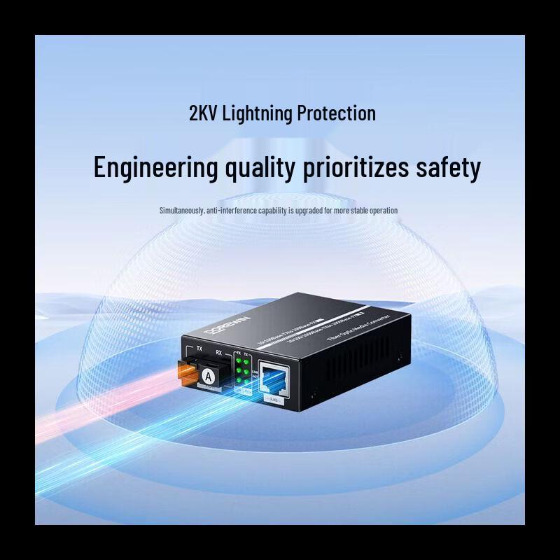 Dorewin Gigabit Single-Fiber 3KM Fiber Optic Transceiver Pair