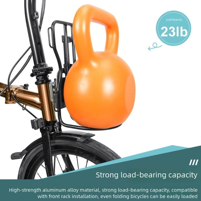 Bicycles Front Rack, 10KG Capacity Mountain Bikes Panniers Rack Cargo Carriers Rack Alloy Luggage Travel Carriers Rack