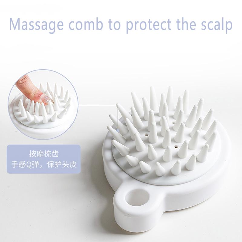 Handheld Silicone Scalp Shampoo Massage Brush Washing Shower Clean Brush Bath