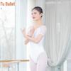 Women's Backless Short Sleeve Ballet & Gymnastics Leotard with Chest Pads