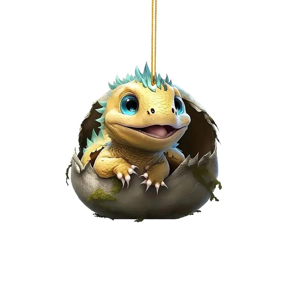 Acrylic Christmas Hanging Pendant New Year Car Rearview Mirror Ornament Kids Car Pendant  Car