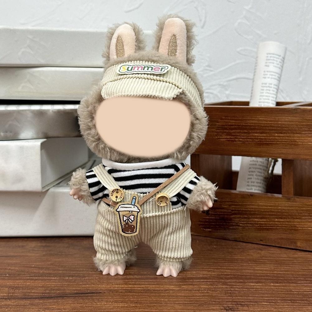 Mini Doll's Clothes Outfit Accessories For 15-17cm Labubu Cotton Doll Replacement Suit Clothing Changing Clothes Gifts