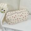 Small Flowers Pencil Cases Storage Bags Pen Bag Office Accessories Floral Pencil Bag  Makeup Bag