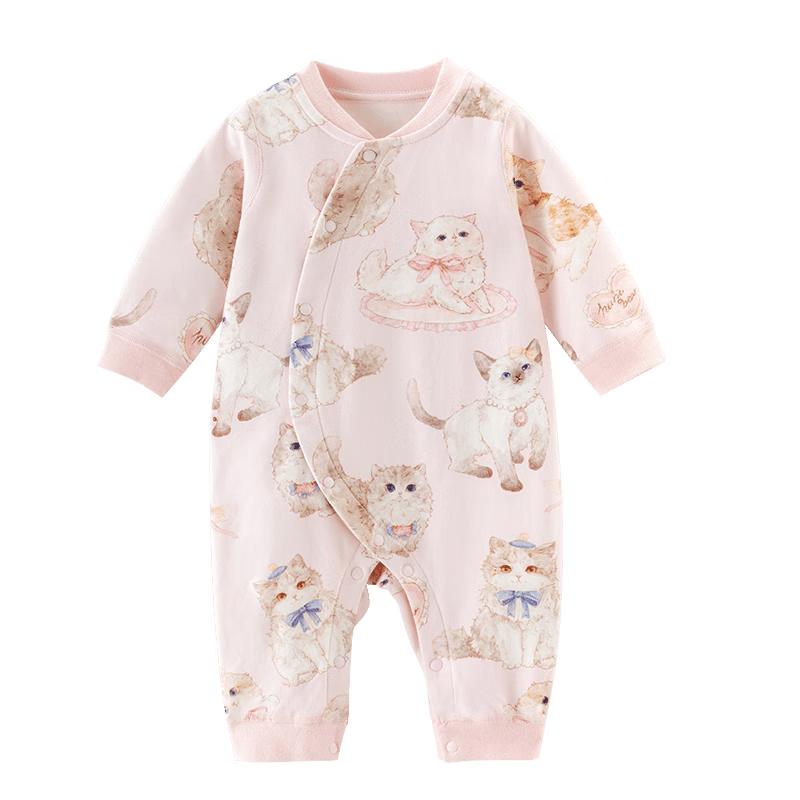 Happy Little Bear Baby Girl Anti-Mite Cotton Jumpsuit Romper 90/52