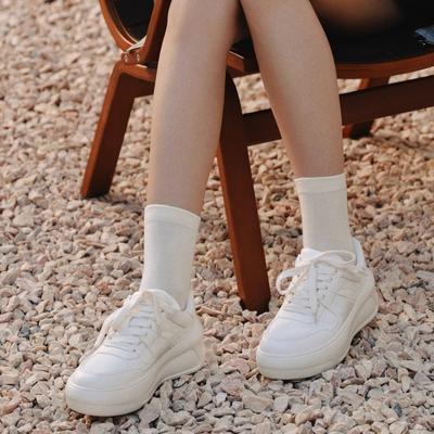 Leder Damenschuhe lange Beine Filter Herbst Neue Mode Kleine Weiße Schuhe Board Schuhe Plateau Sportschuhe Freizeit Schuhe