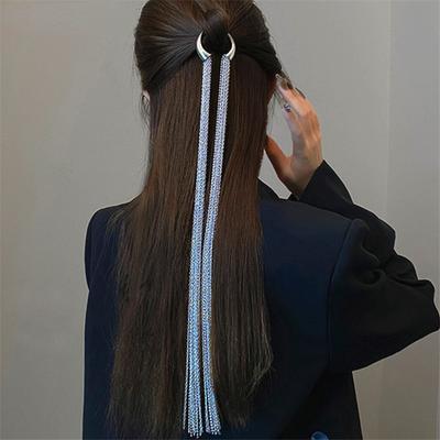 Frauen Mode Lange Quaste Kette Haarschmuck Braut Kopfbedeckung Frauen Zopf Haarschmuck