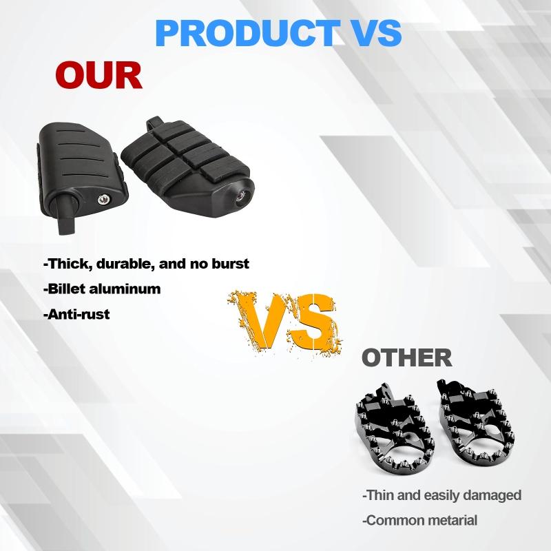 1pár motocyklových černých stupaček Stupačky na motorku (vlevo, odjet &