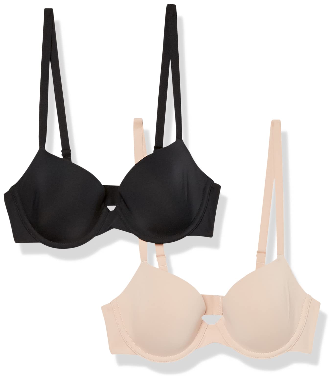 

B85 [Amazon Essentials] Комплект из 2 бюстгальтеров, чашка 3/4, микрофибра, женский, румяна,