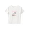 Spring 2025 Cute Cartoon Print Short-Sleeved Girlish T-Shirt
