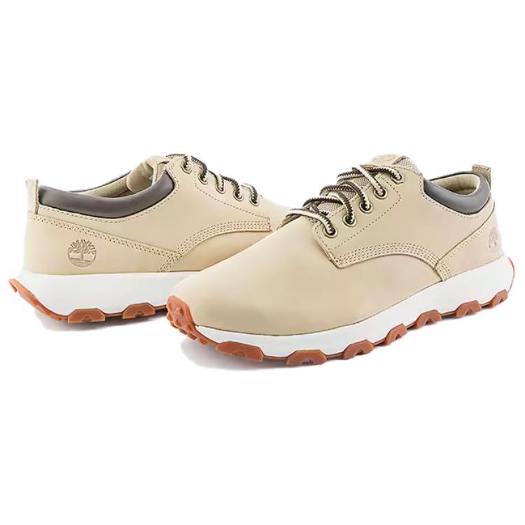 Timberland Comfortable Versatile Slip-Resistant Durable Lightweight Rebound Low-Top Casual Shoes Men Casual Shoes Light-Beige A6791