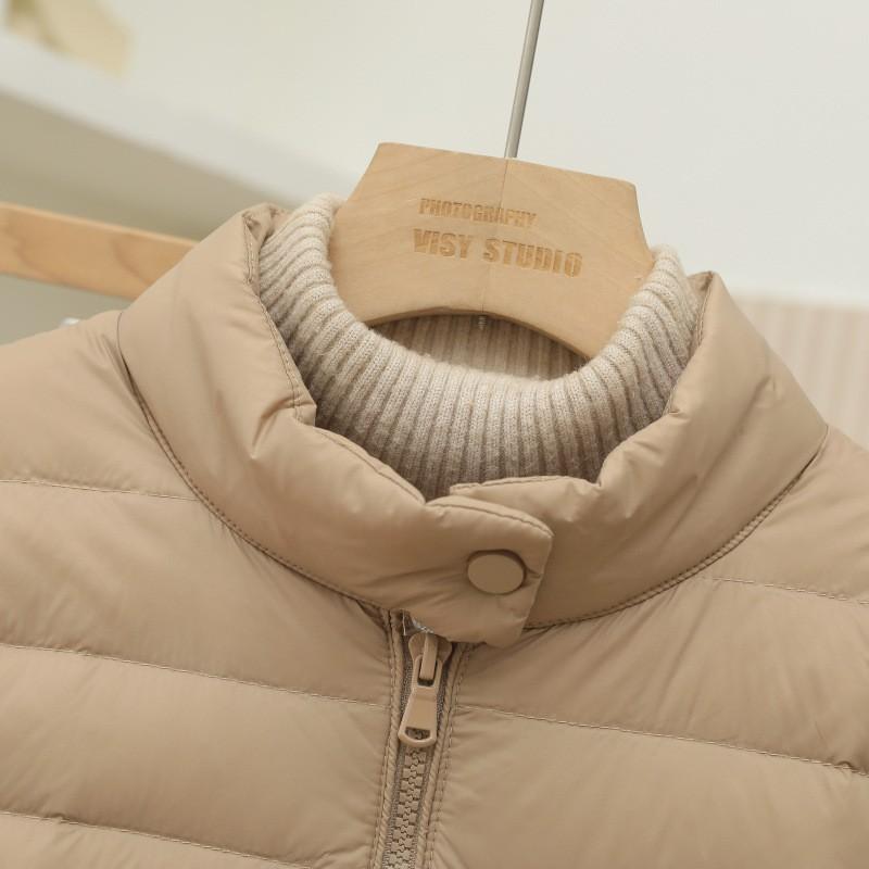 Womens Lightweight Duck Down Puffer Jacket Short Fit Slim Casual Coat Winter