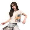New summer Korean version of foreign style short-sleeved t-shirt women's ins super explosive loose and thin short top tide