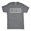 Nerdy Periodic Table T Shirt Funny Science Shirts Mens